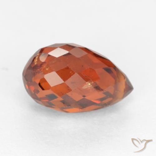 Spessartite Garnet Gemstone in 7.2 x 4.7 mm Size for Sale, Spessartite Garnet Stone in Fire Red Color
