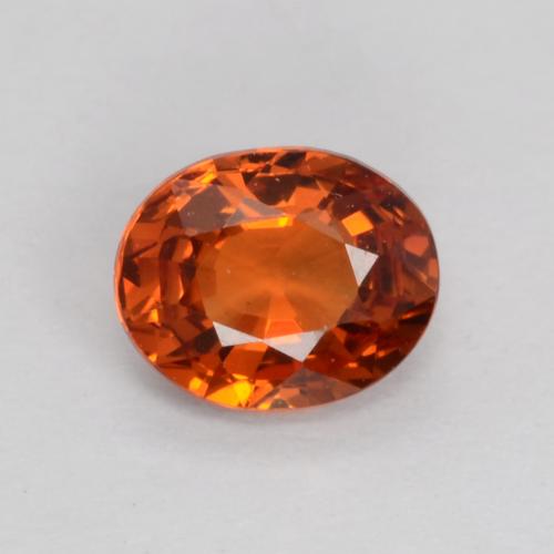Ámbar naranja Granate Espesartina Gema - 0.6ct Forma ovalada (ID: 537097)