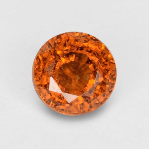 Medium Orange Гранат Спессарит Камень - 0.7ct Круглая Фасетная Огранка (ID: 537126)