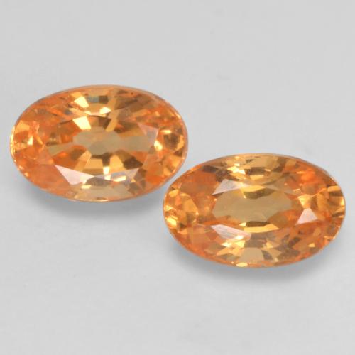 Naranja claro Granate Espesartina Gema - 0.4ct Forma ovalada (ID: 538092)