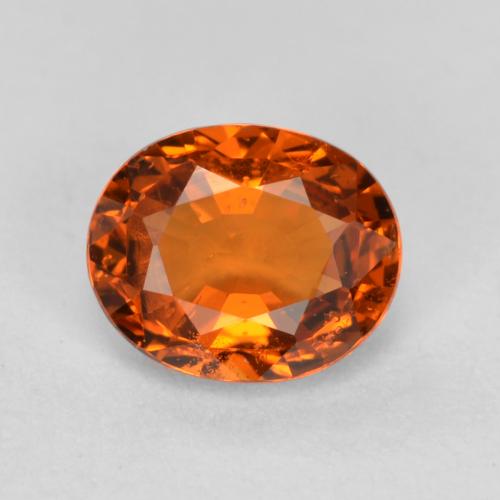 Naranja fuego Granate Espesartina Gema - 0.5ct Forma ovalada (ID: 556225)