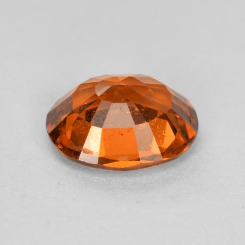 Spessartite Garnet Gemstone in 5.4 x 4.4 mm Size for Sale, Spessartite Garnet Stone in Reddish Orange Color