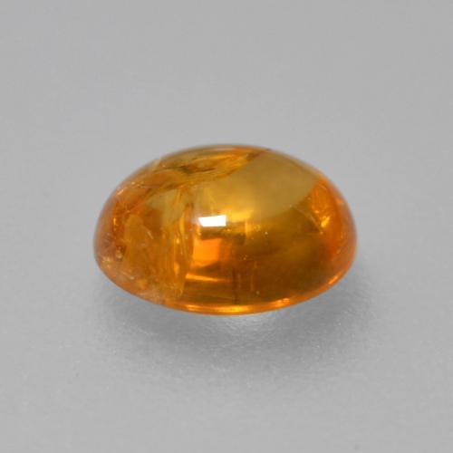 Spessartite Garnet Gemstone in 5.9 x 5.1 mm Size for Sale, Spessartite Garnet Stone in Bright Orange Color