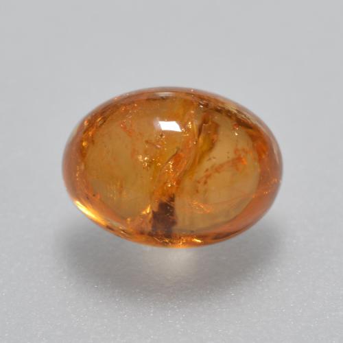 Medium Orange Spessartite Garnet Gem - 1.9ct Oval Cabochon (ID: 561990)