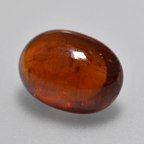 5.72 ct Orange Spessartite Garnet Stone, Natural Spessartite Garnet in Oval Cabochon Shape for Sale
