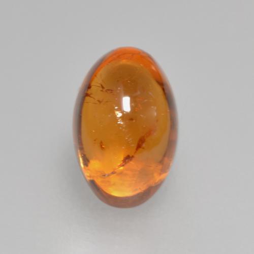 Medium Orange Spessartite Garnet Gem - 1ct Oval Cabochon (ID: 562167)