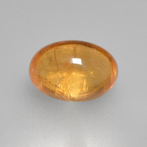 0.82 ct Golden Spessartite Garnet Stone, Natural Spessartite Garnet in Oval Cabochon Shape for Sale