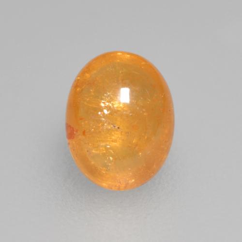 Honey Orange Spessartite Garnet Gem - 0.6ct Oval Cabochon (ID: 562172)