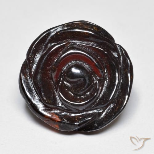 Granato spessartite marrone da 22,97 ct, 16,2 x 15,9 mm scolpito dal Mozambico, Photo A