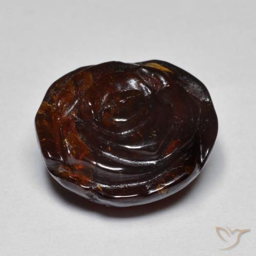 Spessartite Garnet Gemstone in 15.6 x 14.3 mm Size for Sale, Spessartite Garnet Stone in Warm Brown Color