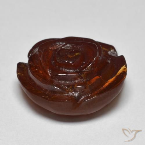 Spessartite Garnet Gemstone in 15.3 x 14.1 mm Size for Sale, Spessartite Garnet Stone in Medium-Dark Brown Color