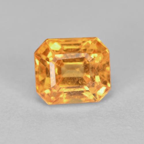 Naranja medio Granate Espesartina Gema - 0.7ct Corte octagonal (ID: 596031)