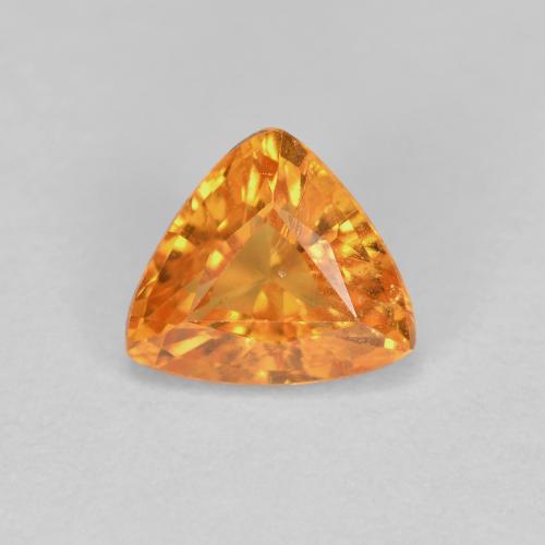 Dark Orange Granato spessartite Gem - 0.7ct Sfaccettatura trilliant (ID: 596033)