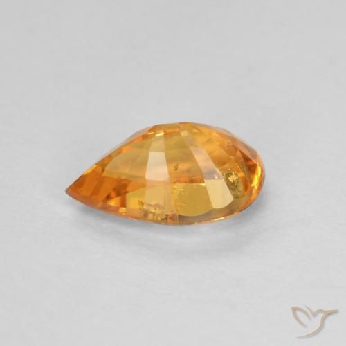 Spessartite Garnet Gemstone in 6 x 4 mm (calibrated) Size for Sale, Spessartite Garnet Stone in Apricot Orange Color