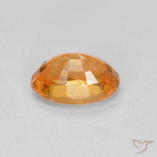 Spessartite Garnet Gemstone in 6 x 4 mm (calibrated) Size for Sale, Spessartite Garnet Stone in Medium Orange Color