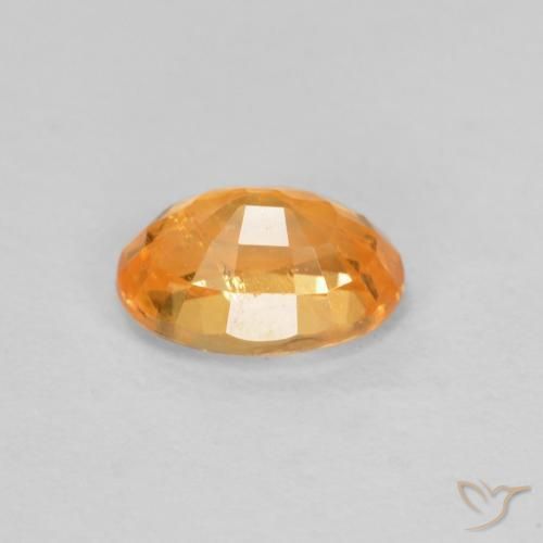 Spessartite Garnet Gemstone in 5.6 x 3.9 mm Size for Sale, Spessartite Garnet Stone in Intense Orange Color