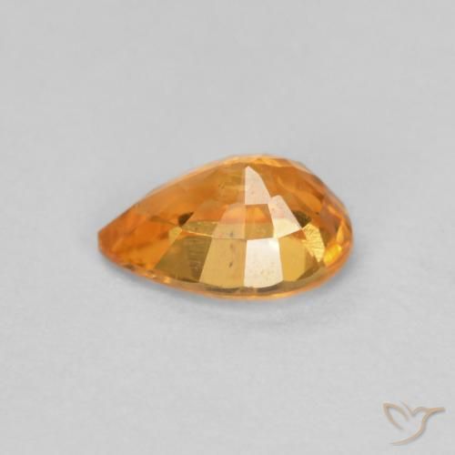 Spessartite Garnet Gemstone in 6 x 4 mm (calibrated) Size for Sale, Spessartite Garnet Stone in Medium Orange Color