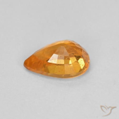 Spessartite Garnet Gemstone in 6 x 4 mm (calibrated) Size for Sale, Spessartite Garnet Stone in Medium Orange Color