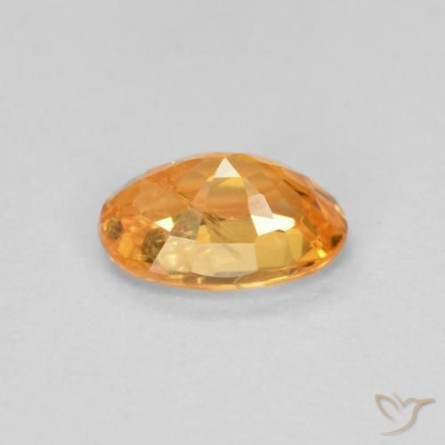 Spessartite Garnet Gemstone in 6 x 4 mm (calibrated) Size for Sale, Spessartite Garnet Stone in Apricot Orange Color