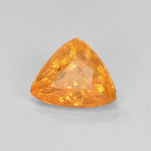 Naranja medio Granate Espesartina Gema - 0.9ct Forma trillón (ID: 596443)