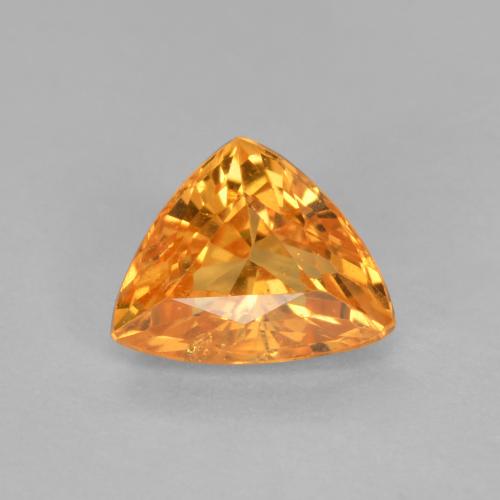 Orange moyen Grenat Spessartite gemme - 0.7ct Facette trillion (ID: 596986)