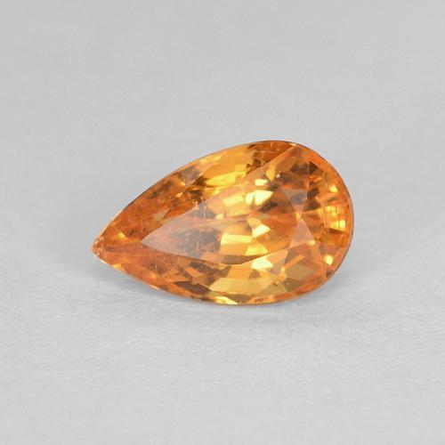 Arancione brillante Granato spessartite Gem - 0.4ct Sfaccettatura a pera (ID: 612273)