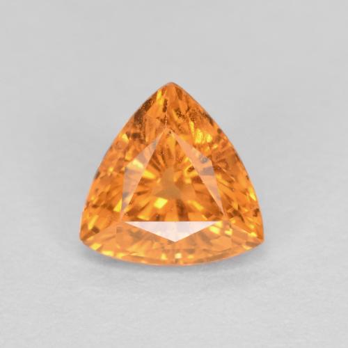 Orange vif Grenat Spessartite gemme - 0.6ct Facette trillion (ID: 612274)