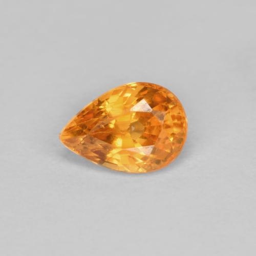 hellorange Spessartin-Granat Edelstein - 0.5ct Birnen Schliff (ID: 612855)