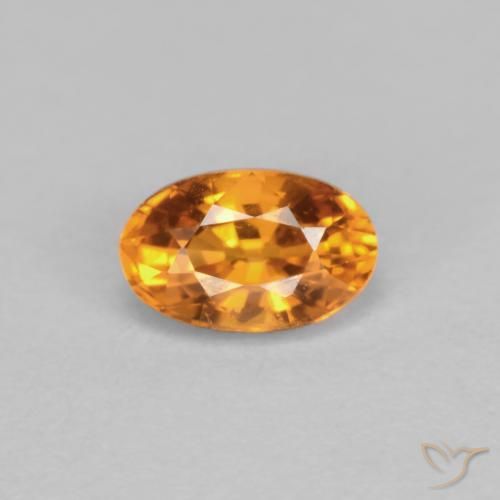 0,44 ct ovaler oranger Spessartin-Granat aus Mosambik, Größe 5,1 x 3,3mm, natürlicher Edelstein, VVS-VS Reinheit, 1 Stück ovaler Spessartin-Granat, Mohs-Härte von 6,5 - 7,5 Geeignet für den täglichen Gebrauch im Schmuck , Photo A
