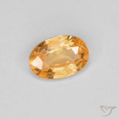 0.44 ct Orange Spessartite Garnet Stone, Natural Spessartite Garnet in Oval Facet Shape for Sale