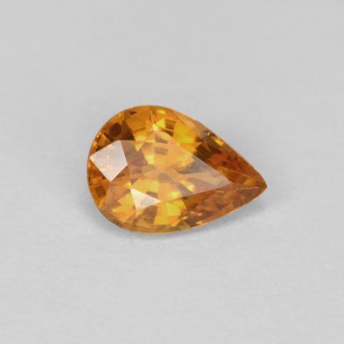 Apricot Orange Гранат Спессарит Камень - 0.5ct Фасетная Груша (ID: 612859)