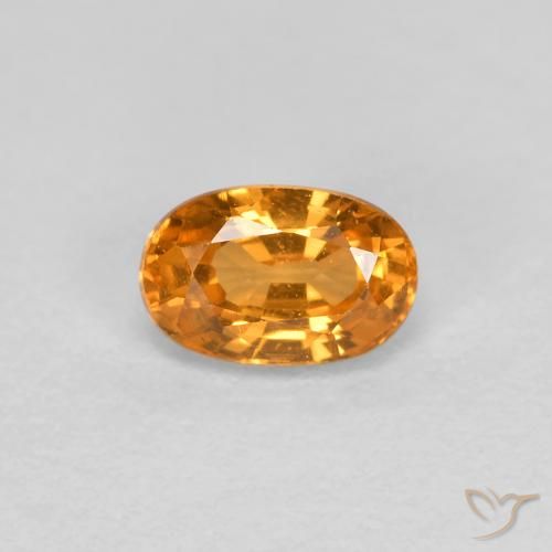 Grenat Spessartite Orange oval facet du Mozambique, 5 x 3,3mm, poids de 0,44 ct, pierre gemme naturelle Non traité de pureté VS, 1 pièce Grenat Spessartite, couleur Abricot orange, dureté Mohs de 6.5 à 7.5 convient aux bijoux de tous les jours, pierre de sagesse, Photo A