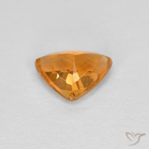 Spessartite Garnet Gemstone in 5.5 x 4.4 mm Size for Sale, Spessartite Garnet Stone in Apricot Orange Color
