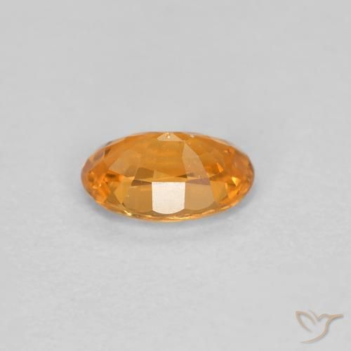 Spessartite Garnet Gemstone in 5.2 x 3.5 mm Size for Sale, Spessartite Garnet Stone in Apricot Orange Color