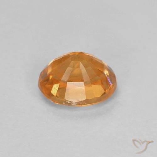 Spessartite Garnet Gemstone in 5 x 4 mm (calibrated) Size for Sale, Spessartite Garnet Stone in Apricot Orange Color
