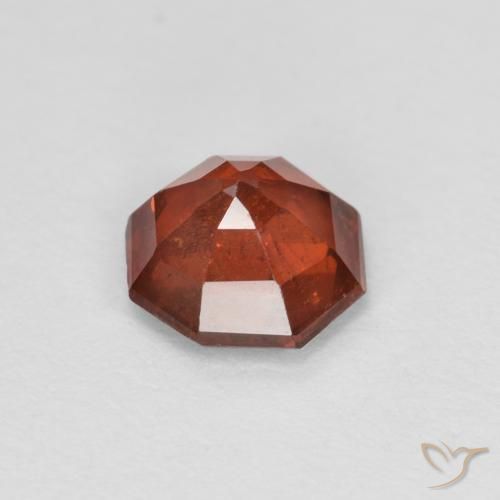 Spessartite Garnet Gemstone in 6 x 6 mm (calibrated) Size for Sale, Spessartite Garnet Stone in Dark Orange Color