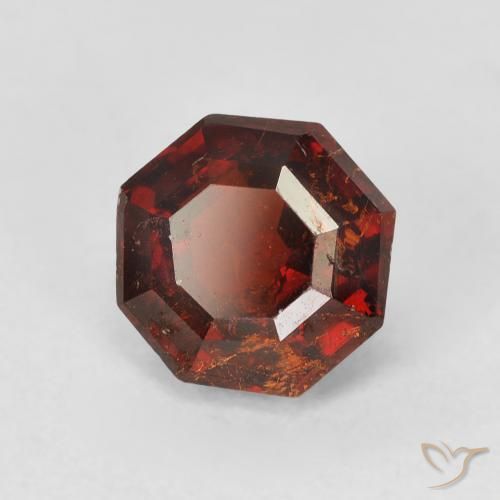 2.46 ct Orange Spessartite Garnet Stone, Natural Spessartite Garnet in Asscher Cut Shape for Sale