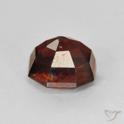 Spessartite Garnet Gemstone in 7 x 7 mm (calibrated) Size for Sale, Spessartite Garnet Stone in Dark Orange Color
