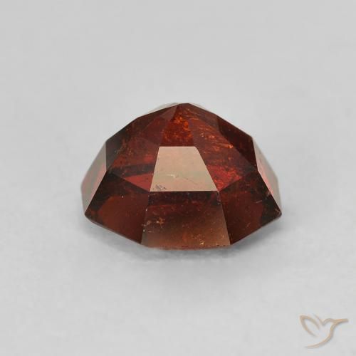 Spessartite Garnet Gemstone in 7.4 x 7.3 mm Size for Sale, Spessartite Garnet Stone in Fire Orange Color
