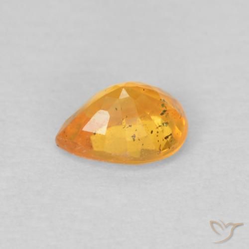 Spessartite Garnet Gemstone in 5 x 4 mm (calibrated) Size for Sale, Spessartite Garnet Stone in Medium Orange Color