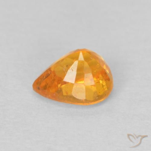 Spessartite Garnet Gemstone in 5.1 x 4.1 mm Size for Sale, Spessartite Garnet Stone in Medium Orange Color