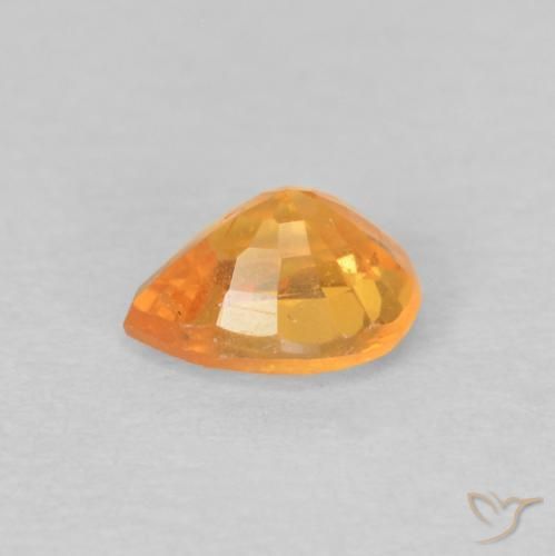 Spessartite Garnet Gemstone in 5 x 4 mm (calibrated) Size for Sale, Spessartite Garnet Stone in Intense Orange Color
