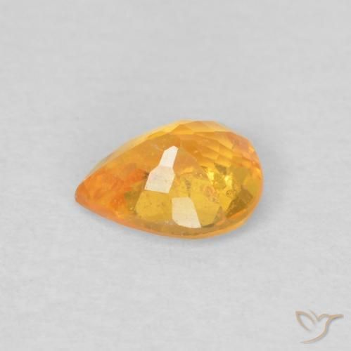Spessartite Garnet Gemstone in 5 x 4 mm (calibrated) Size for Sale, Spessartite Garnet Stone in Orange-Gold Color