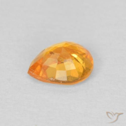 Spessartite Garnet Gemstone in 5 x 4 mm (calibrated) Size for Sale, Spessartite Garnet Stone in Medium Orange Color