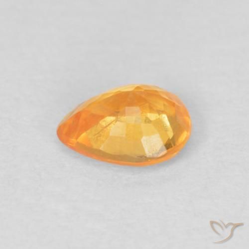 Spessartite Garnet Gemstone in 5 x 4 mm (calibrated) Size for Sale, Spessartite Garnet Stone in Medium Golden Color