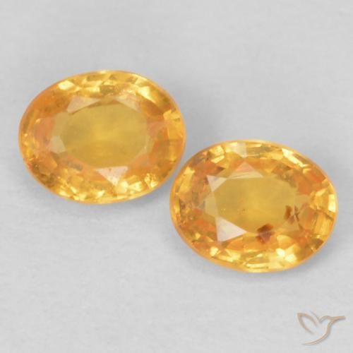 0.47 ct Orange Spessartite Garnet, 4 x 3.2 mm Oval Cut From Mozambique, Photo A