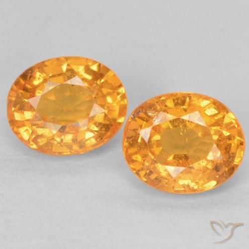 1.05ctw Natural Intense Orange Spessartite Garnet, Oval, VS