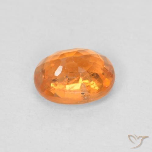 Spessartite Garnet Gemstone in 5 x 4 mm (calibrated) Size for Sale, Spessartite Garnet Stone in Bright Orange Color
