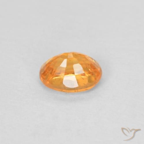 Spessartite Garnet Gemstone in 4.7 x 3.7 mm Size for Sale, Spessartite Garnet Stone in Bright Orange Color