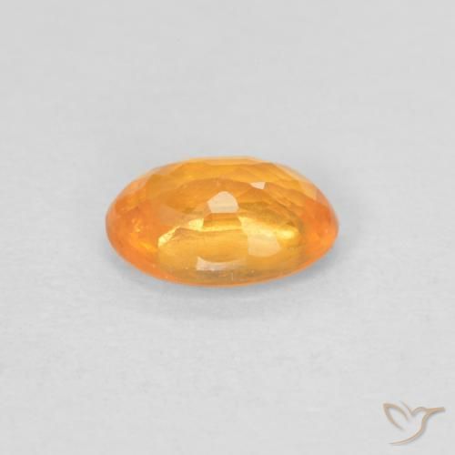 Spessartite Garnet Gemstone in 6 x 4 mm (calibrated) Size for Sale, Spessartite Garnet Stone in Intense Orange Color